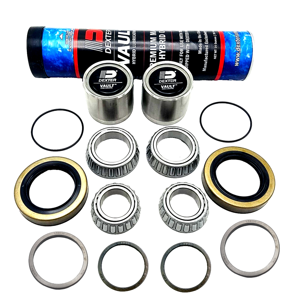 1.98 UFP Kit w/Caps O-rings Tube of Grease 1.68" x 2.56" Seals Bearings Races (BK2-256-GREASE)