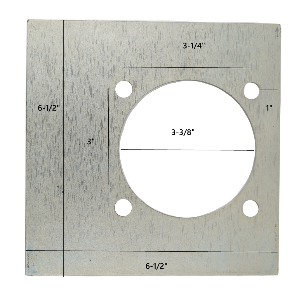 Brophy Backing Plate for RR05 - 4 Bolt - Recessed D-Ring (BP05)