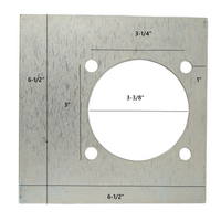 Brophy Backing Plate for RR05 - 4 Bolt - Recessed D-Ring (BP05)