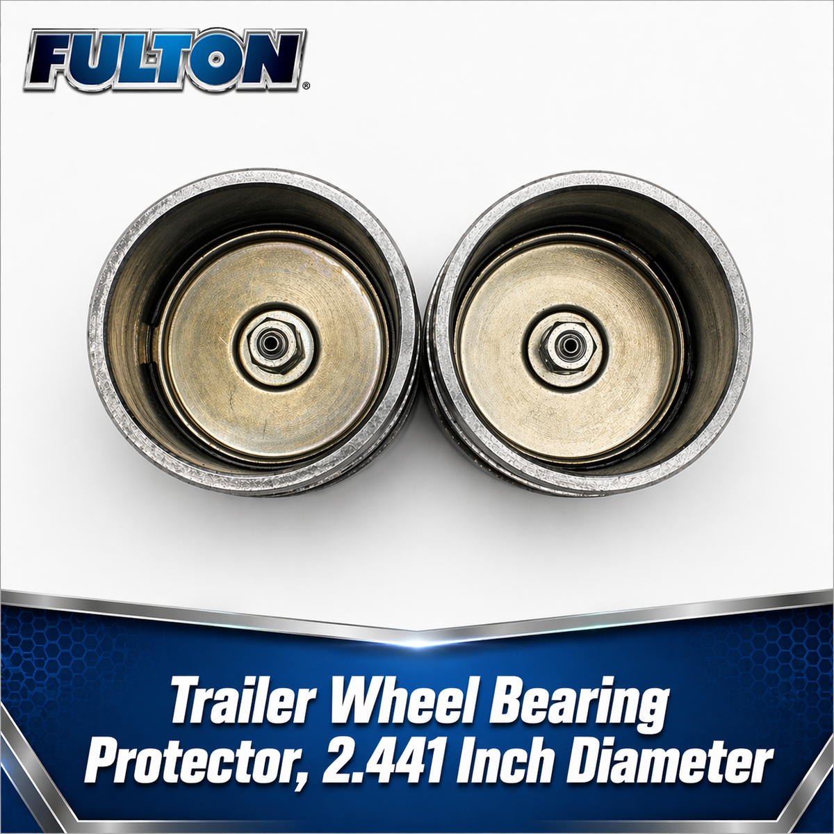 Fulton Chrome Bearing Protectors Pair - Fits 2.441 in. Hub Bore I.D. (BP244S0304)
