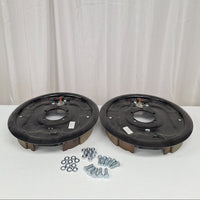 Pair of 12" x 2" Hydraulic Brake Backing Plates (L&R sides) Trailer 5 bolt 5,200 to 7000# (BPH-7000-RH+BPH-7000-LH)