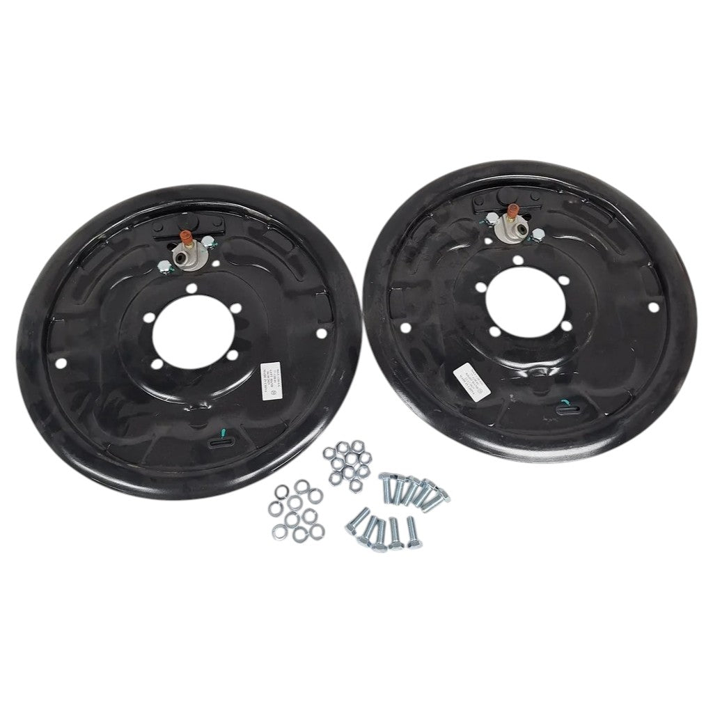 Pair of 12" x 2" Hydraulic Brake Backing Plates (L&R sides) Trailer 5 bolt 5,200 to 7000# (BPH-7000-RH+BPH-7000-LH)