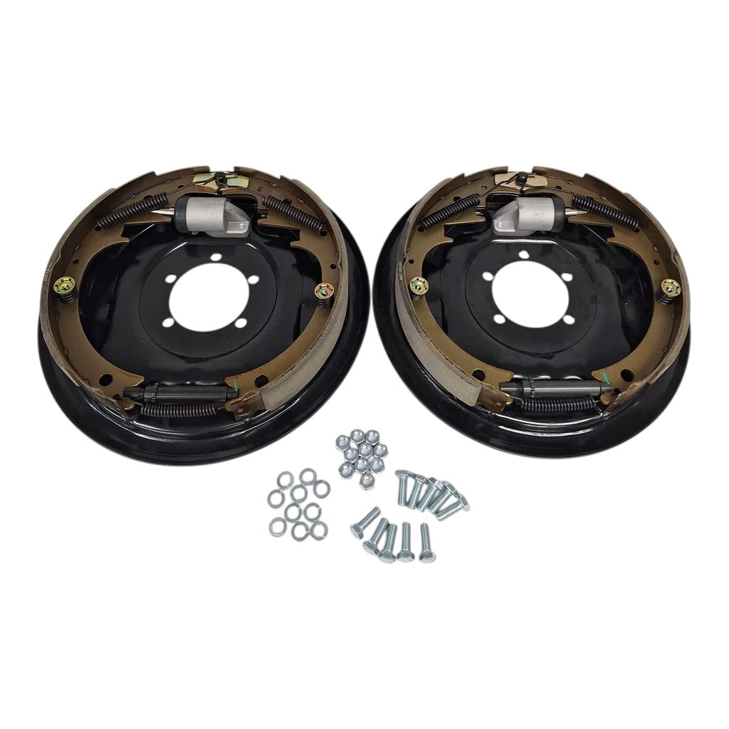 Pair of 12" x 2" Hydraulic Brake Backing Plates (L&R sides) Trailer 5 bolt 5,200 to 7000# (BPH-7000-RH+BPH-7000-LH)