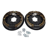 Pair of 12" x 2" Hydraulic Brake Backing Plates (L&R sides) Trailer 5 bolt 5,200 to 7000# (BPH-7000-RH+BPH-7000-LH)