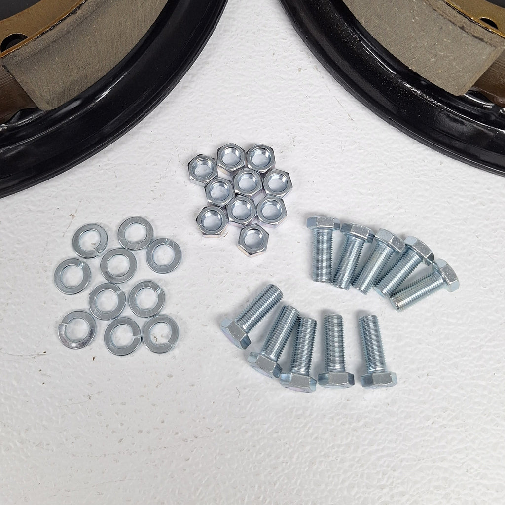 Pair of 12" x 2" Hydraulic Brake Backing Plates (L&R sides) Trailer 5 bolt 5,200 to 7000# (BPH-7000-RH+BPH-7000-LH)