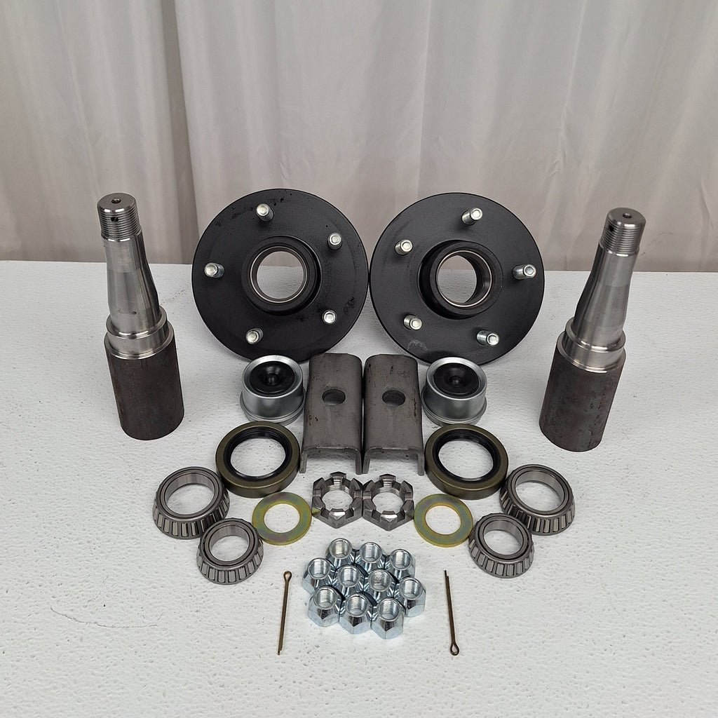 Build Your Own Trailer Axle Kit 3500# Camper ROUND 5 x 4.5 Bolt Pattern Axel (BYOAK-84-H545-R)
