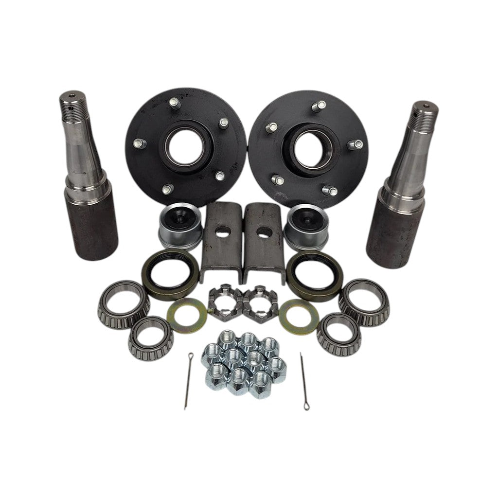 Build Your Own Trailer Axle Kit 3500# Camper ROUND 5 x 4.5 Bolt Pattern Axel (BYOAK-84-H545-R)