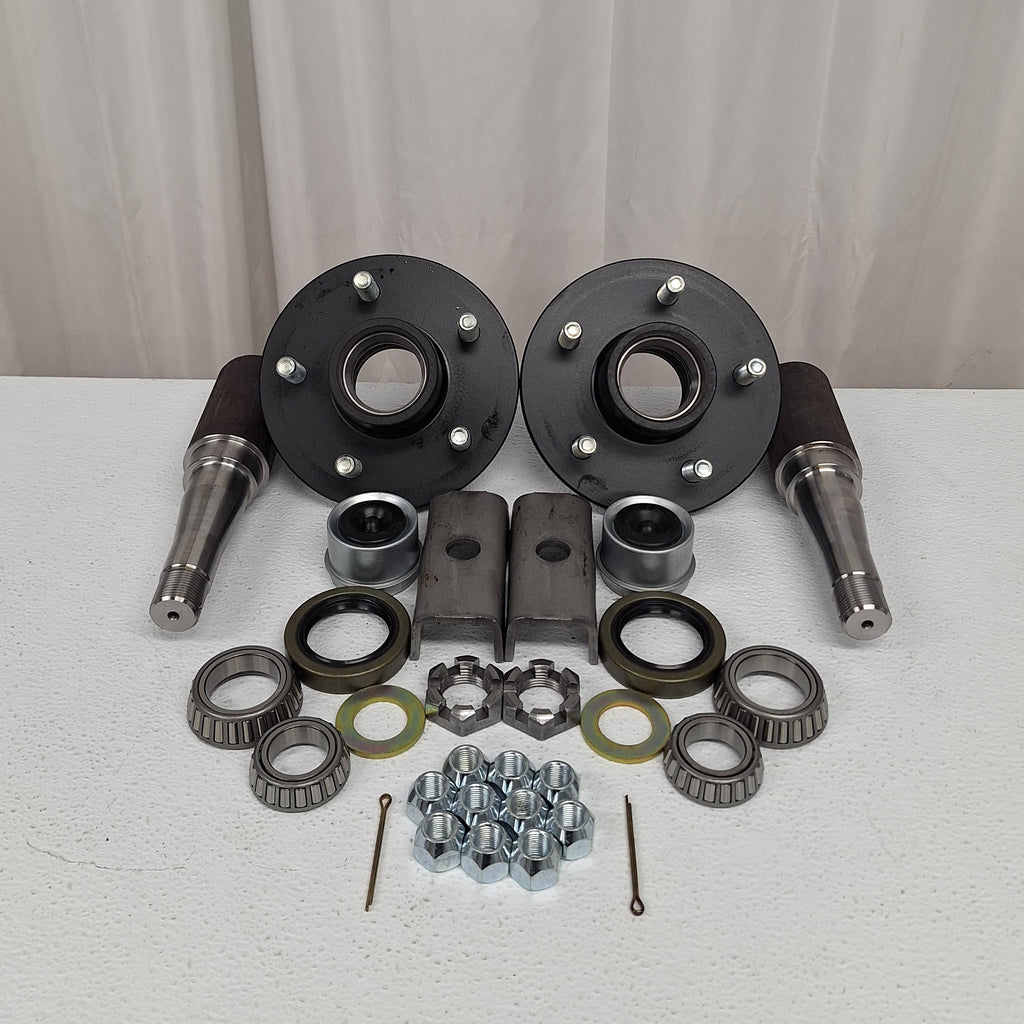 Build Your Own Trailer Axle Kit 3500# Camper ROUND 5 x 4.5 Bolt Pattern Axel (BYOAK-84-H545-R)