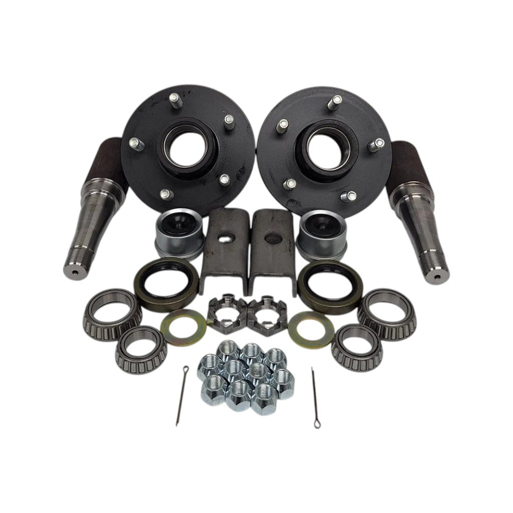 Build Your Own Trailer Axle Kit 3500# Camper ROUND 5 x 4.5 Bolt Pattern Axel (BYOAK-84-H545-R)