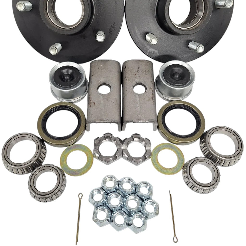 Build Your Own Trailer Axle Kit 3500# Camper ROUND 5 x 4.5 Bolt Pattern Axel (BYOAK-84-H545-R)