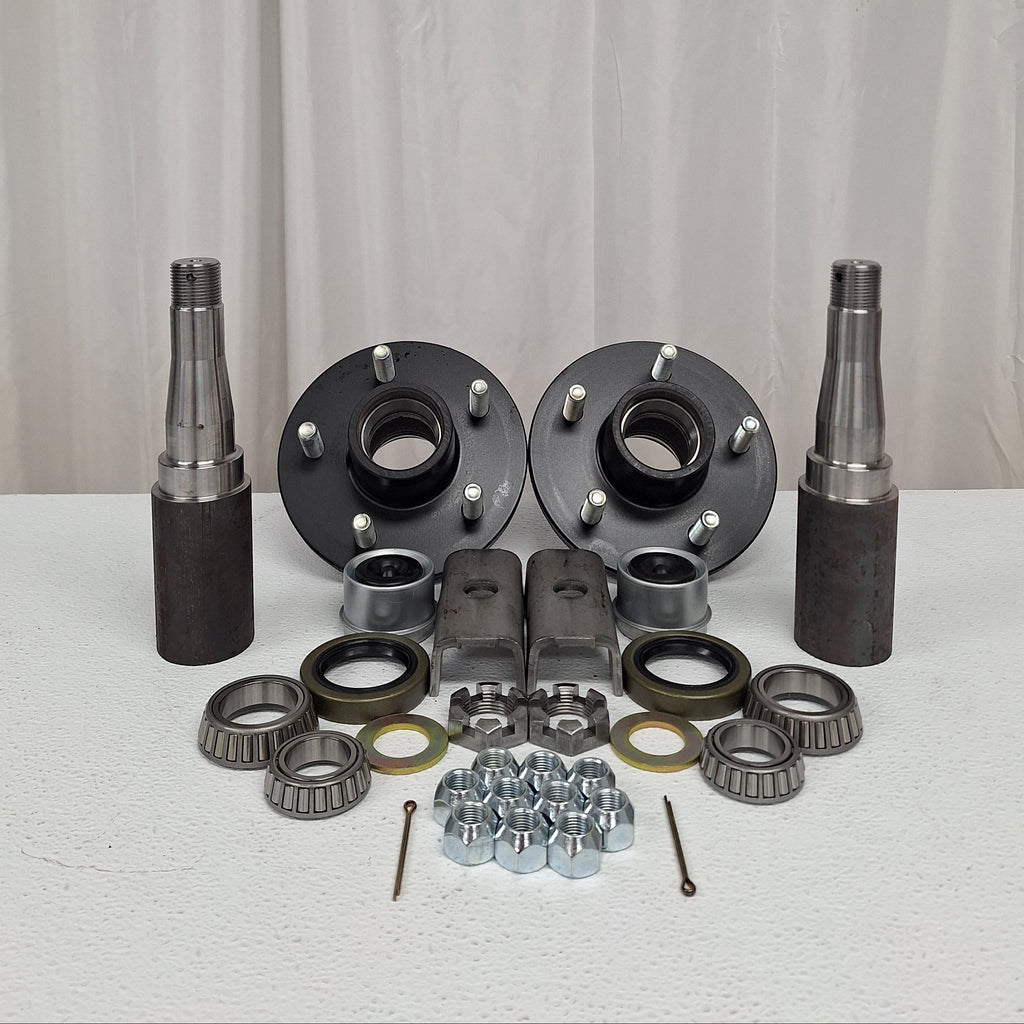 Build Your Own Trailer Axle Kit 3500# Camper ROUND 5 x 4.5 Bolt Pattern Axel (BYOAK-84-H545-R)