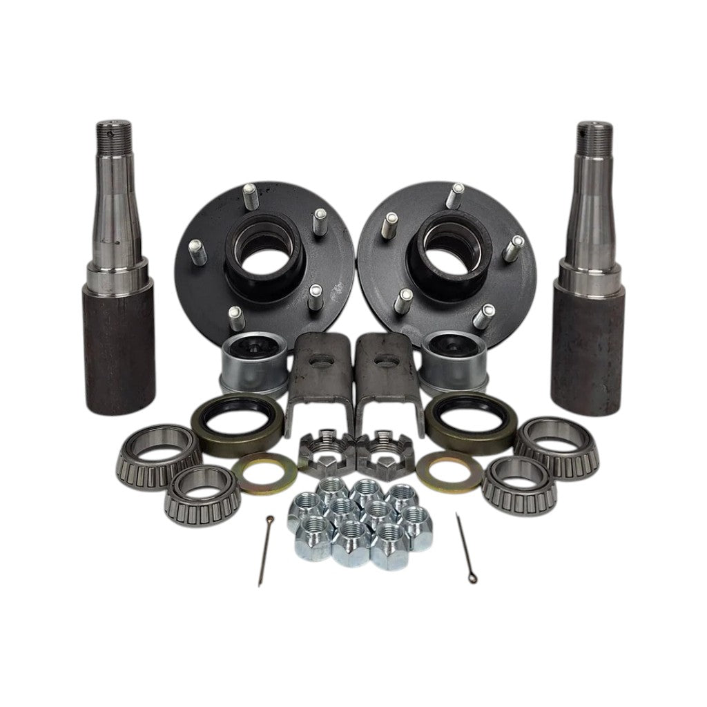 Build Your Own Trailer Axle Kit 3500# Camper ROUND 5 x 4.5 Bolt Pattern Axel (BYOAK-84-H545-R)
