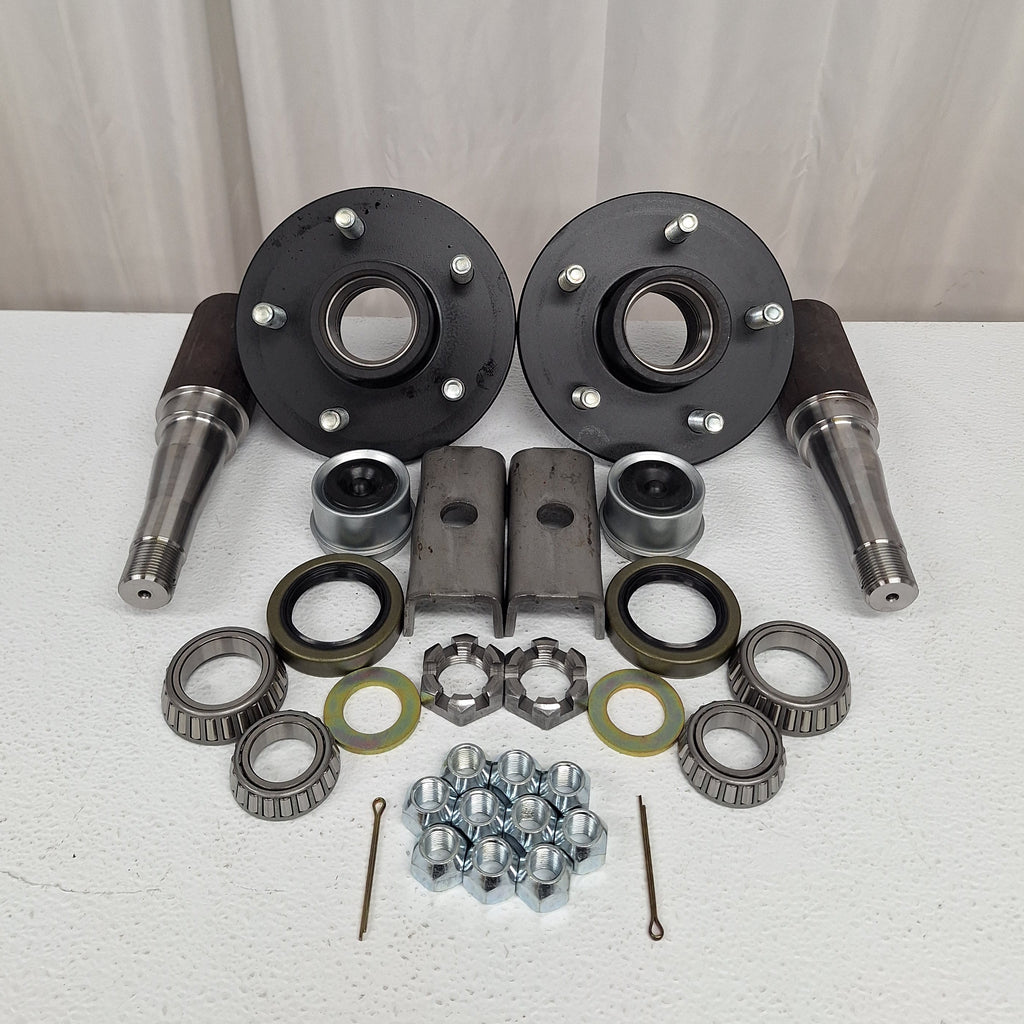 Build Your Own Trailer Axle Kit 3500# Camper ROUND 5 x 4.5 Bolt Pattern Axel (BYOAK-84-H545-R)