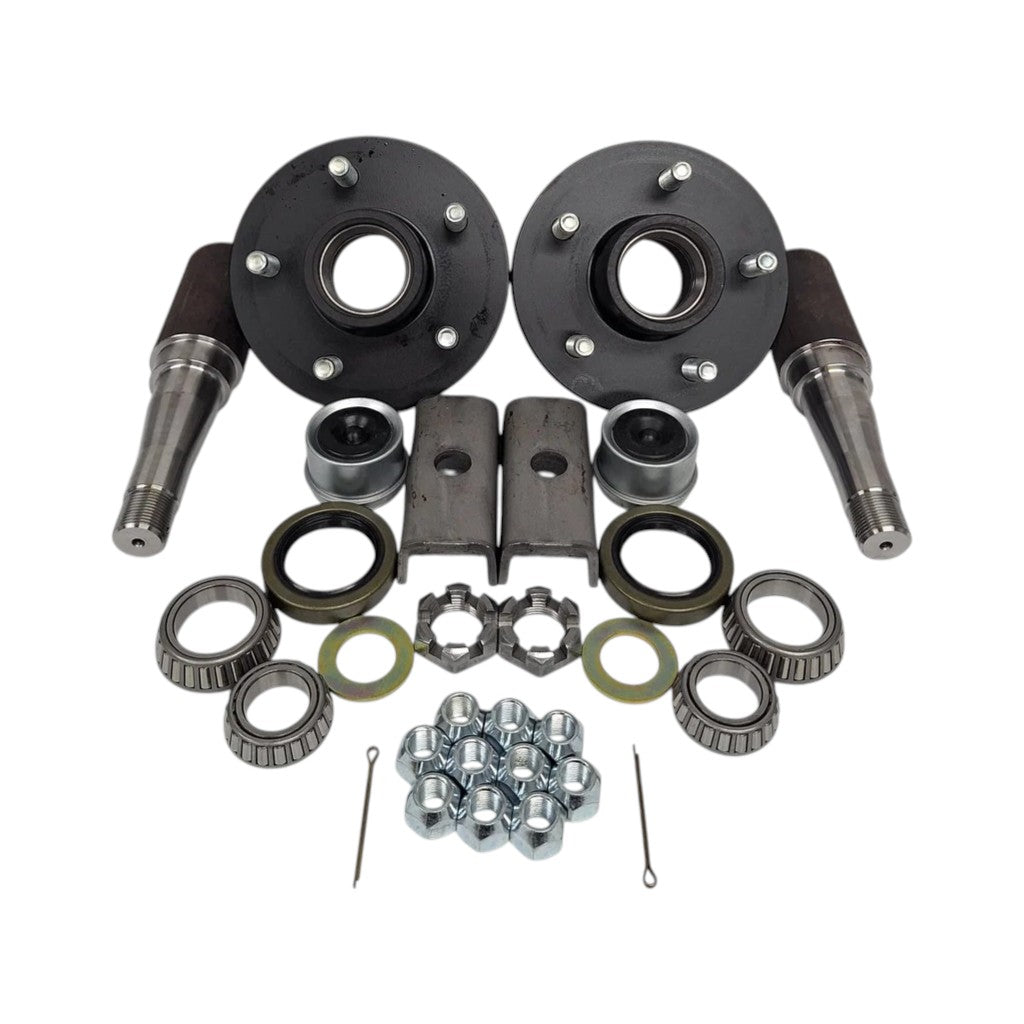 Build Your Own Trailer Axle Kit 3500# Camper ROUND 5 x 4.5 Bolt Pattern Axel (BYOAK-84-H545-R)