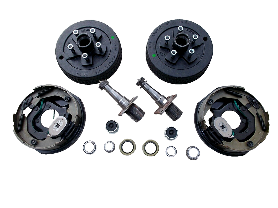 IN STORE PICK UP ONLY - (BYOAK-84-D5475-2.0R) Build Your Own 3500 Electric Brake Trailer Axle Kit w/EZ Lube Spindle 5x4.75 Drum