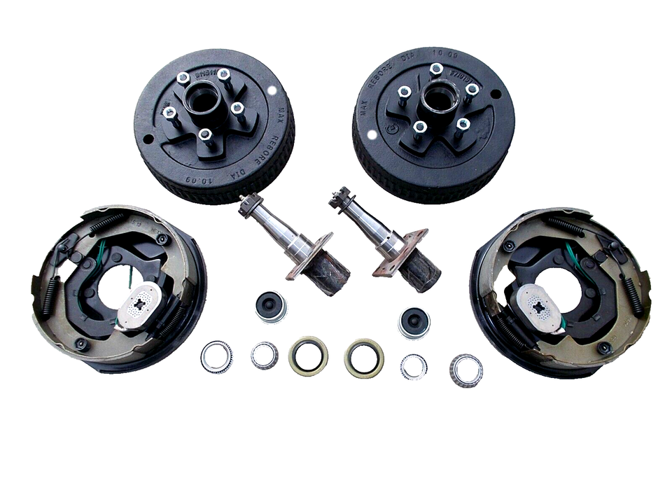 IN STORE PICK UP ONLY - (BYOAK-84-D555-2.0R) Build Your Own 3500# Electric Brake Trailer Axle Kit w/EZ Lube Spindle 5x5.5 Drum