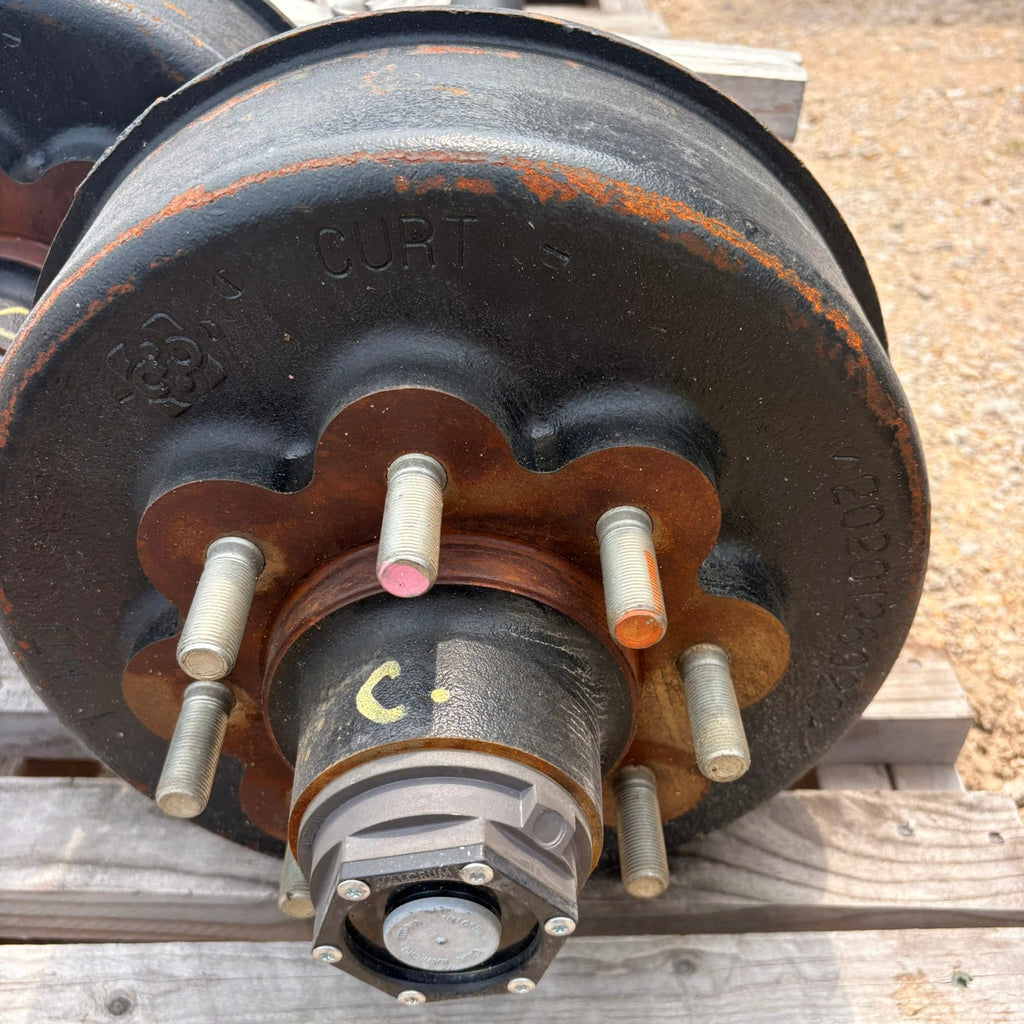 NEW Lippert 8,000 lb Trailer Axle - 89" HF - 70.38" SC - Electric Brake - Grease