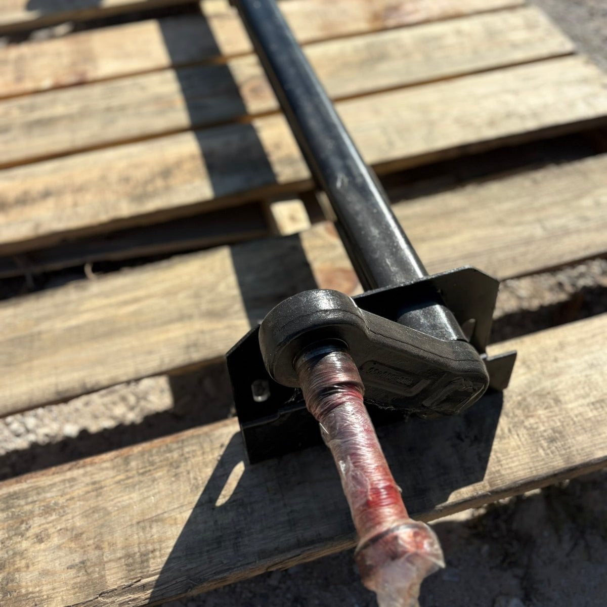 Dexter Torflex 2,200 lb Bare Torsion Axle Beam - 55.5" HF - 45.875" OB - 45° Down - Short Spindle - E-Z Lube