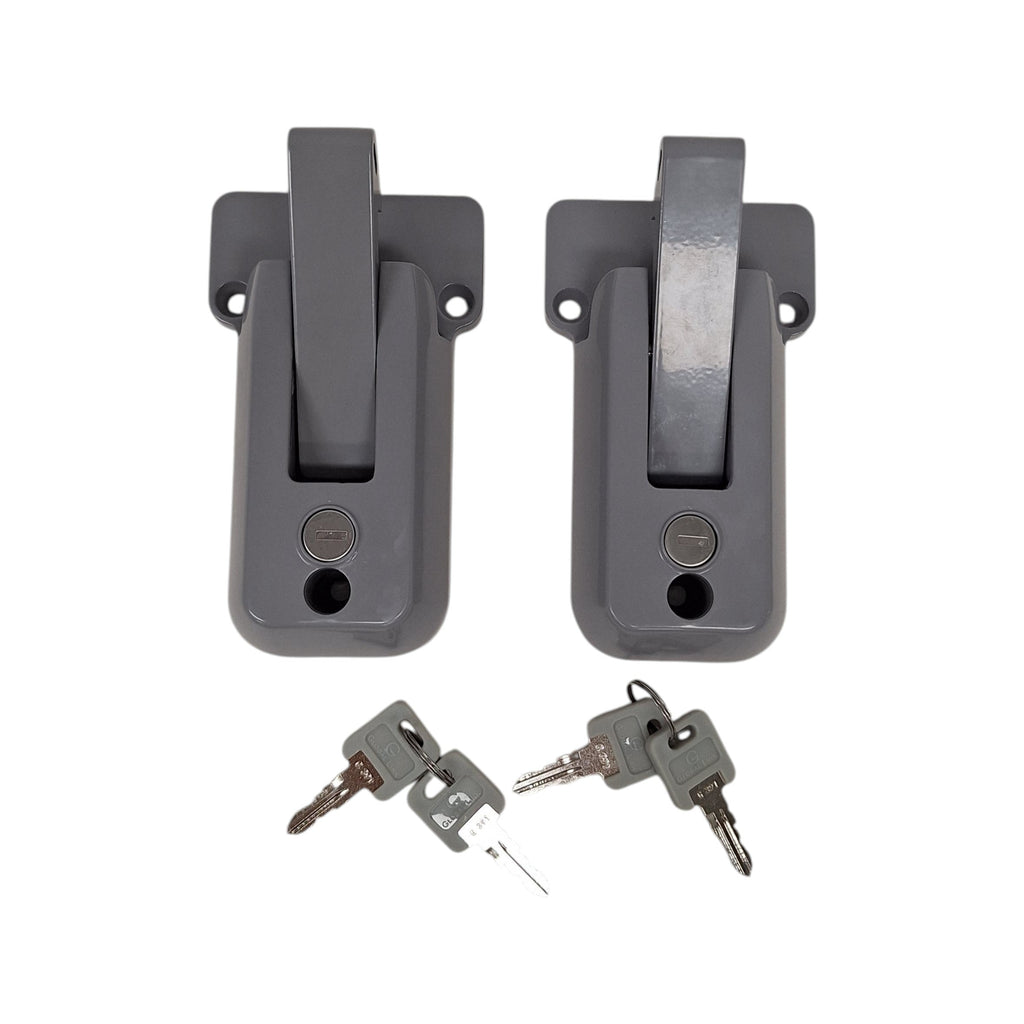 2 - KA - Locking Cargo Trailer Cambar Door Latch Vise Lock Cam Bar Auto Latching (CBL-G-2X)