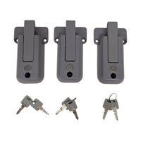 3- KEYED ALIKE Locking Cargo Trailer Cambar Door Auto Latching Vise Lock Cam Bar (CBL-G-3X)