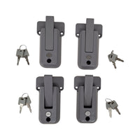 4- KEYED ALIKE Locking Cargo Trailer Cambar Door Auto Latching Vise Lock Cam Bar (CBL-G-4X)