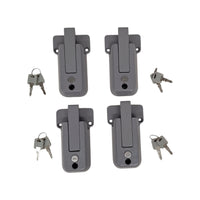 4- KEYED ALIKE Locking Cargo Trailer Cambar Door Auto Latching Vise Lock Cam Bar (CBL-G-4X)