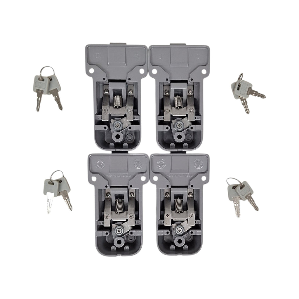 4- KEYED ALIKE Locking Cargo Trailer Cambar Door Auto Latching Vise Lock Cam Bar (CBL-G-4X)