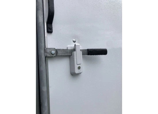 Global Link Trailer Door Latch Set - White Powder Coat - 3 Pack (CBL-W-3X)