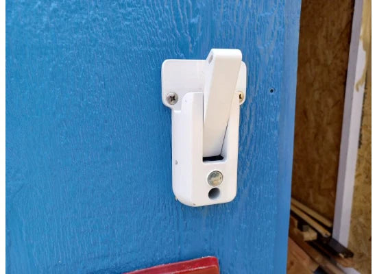 Global Link Trailer Door Latch Set - White Powder Coat - 3 Pack (CBL-W-3X)