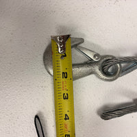 36" Galvanized Trailer Safety Cable with Latch Hook – 7,000 lb Class IV (CC4-36SSH)