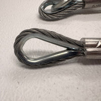 36" Galvanized Trailer Safety Cable with Latch Hook – 7,000 lb Class IV (CC4-36SSH)