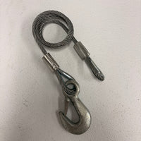 36" Galvanized Trailer Safety Cable with Latch Hook – 7,000 lb Class IV (CC4-36SSH)