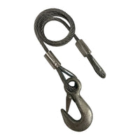 36" Galvanized Trailer Safety Cable with Latch Hook – 7,000 lb Class IV (CC4-36SSH)