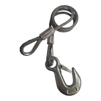 36" Galvanized Trailer Safety Cable with Latch Hook – 7,000 lb Class IV (CC4-36SSH)