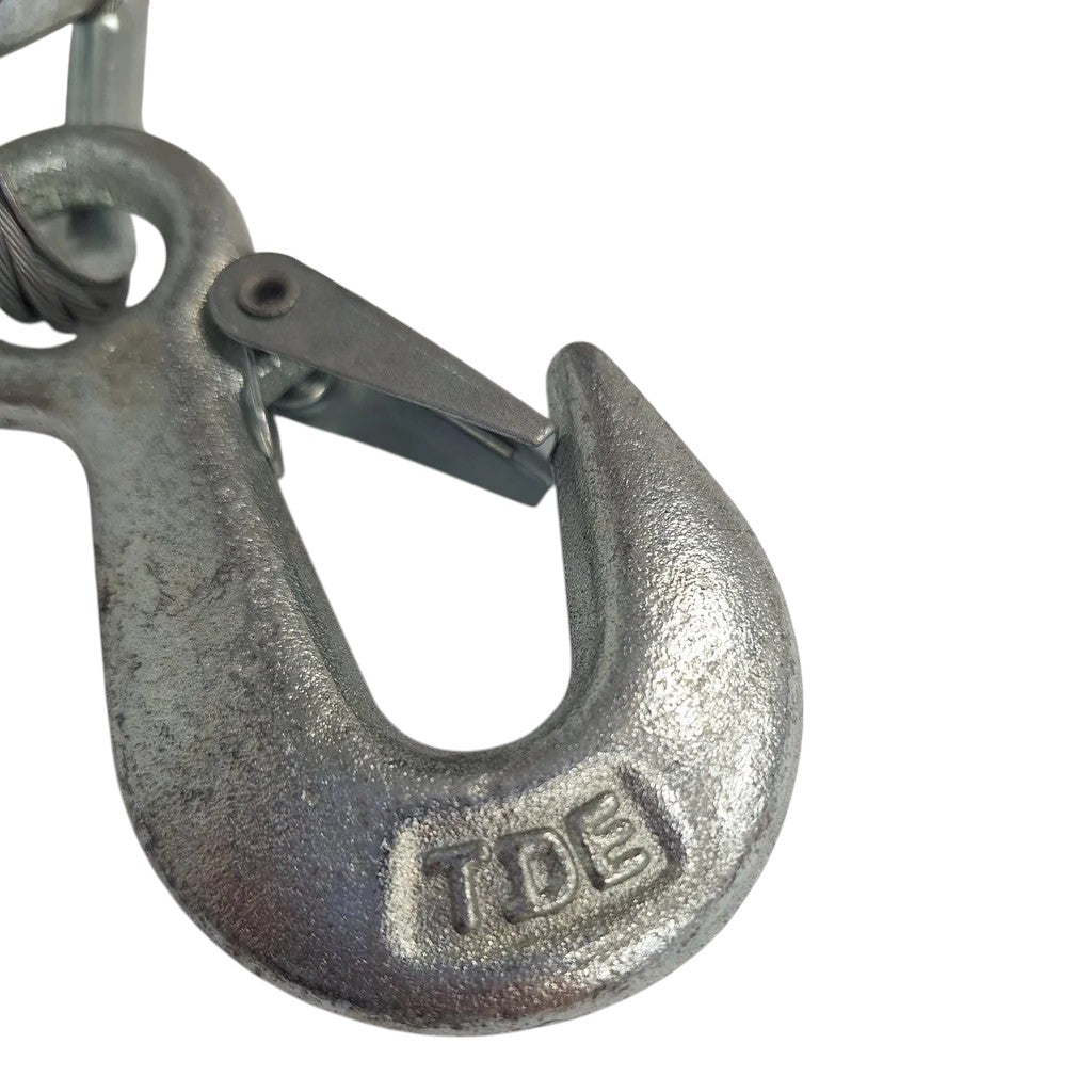 36" Galvanized Trailer Safety Cable with Latch Hook – 7,000 lb Class IV (CC4-36SSH)