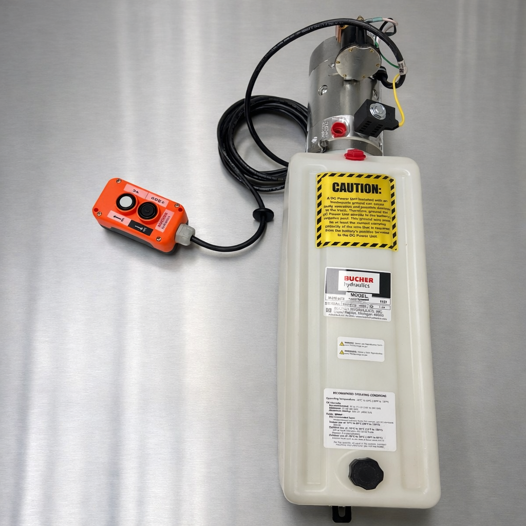 Bucher Hydraulics 12V Single-Acting Hydraulic Pump for Dexter (CH155372)