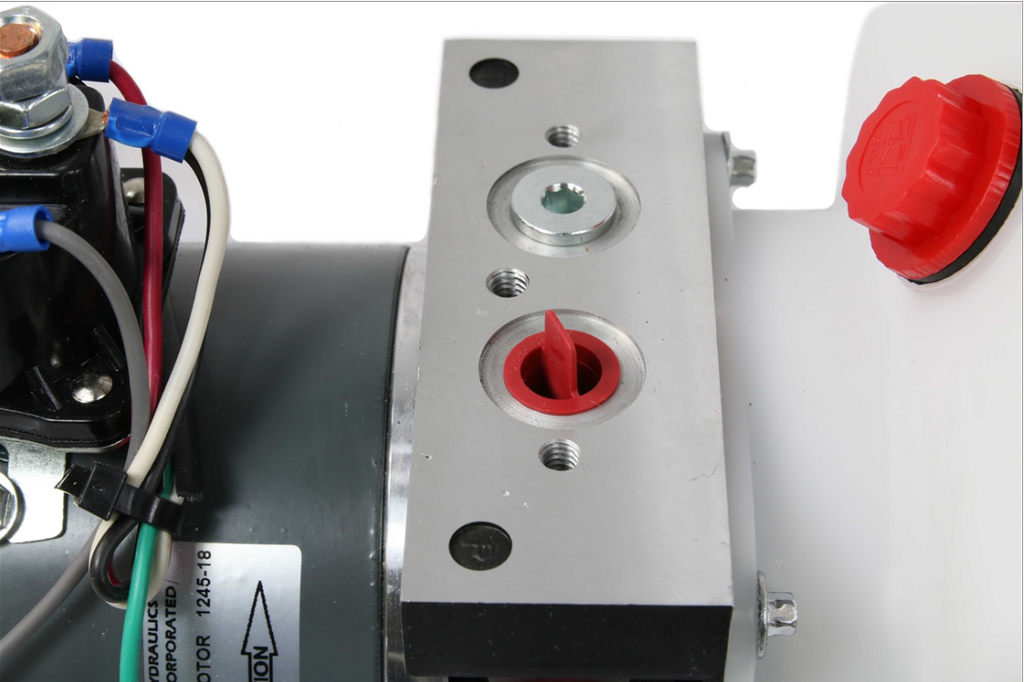 Bucher Hydraulics 12V Single-Acting Hydraulic Pump for Dexter (CH155372)