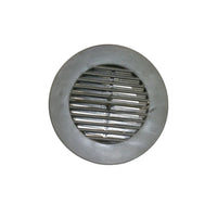 Black Closeable Interior Round Air Vent Grill for RV Trailer Camper 3" Side Wall Hole (CRIG-B)