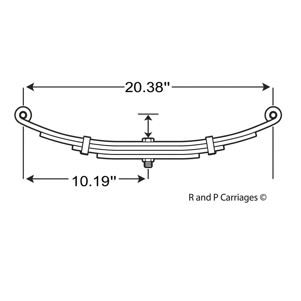 Complete 2K single-axle hanger kit; matched hangers, springs, and U-bolts (CSRK-SA-SB-2-LF-205-1K)