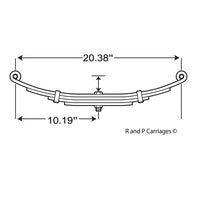 Complete 2K single-axle hanger kit; matched hangers, springs, and U-bolts (CSRK-SA-SB-2-LF-205-1K)