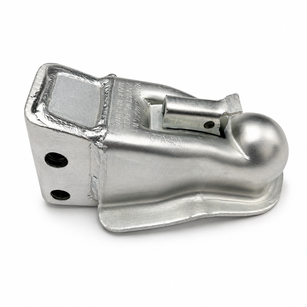 RAM 2-5/16" Adjustable Channel Mount Trailer Coupler - 16,000 lbs - Zinc Finish (CTA-400-Z-KIT)