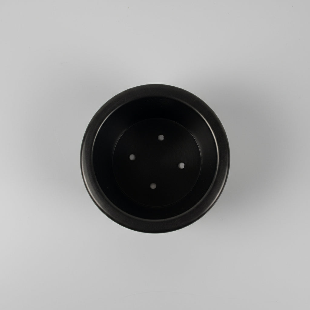 Recessed Plastic Cup Holder – Black – Trailer, RV, Boat, or Utility Use