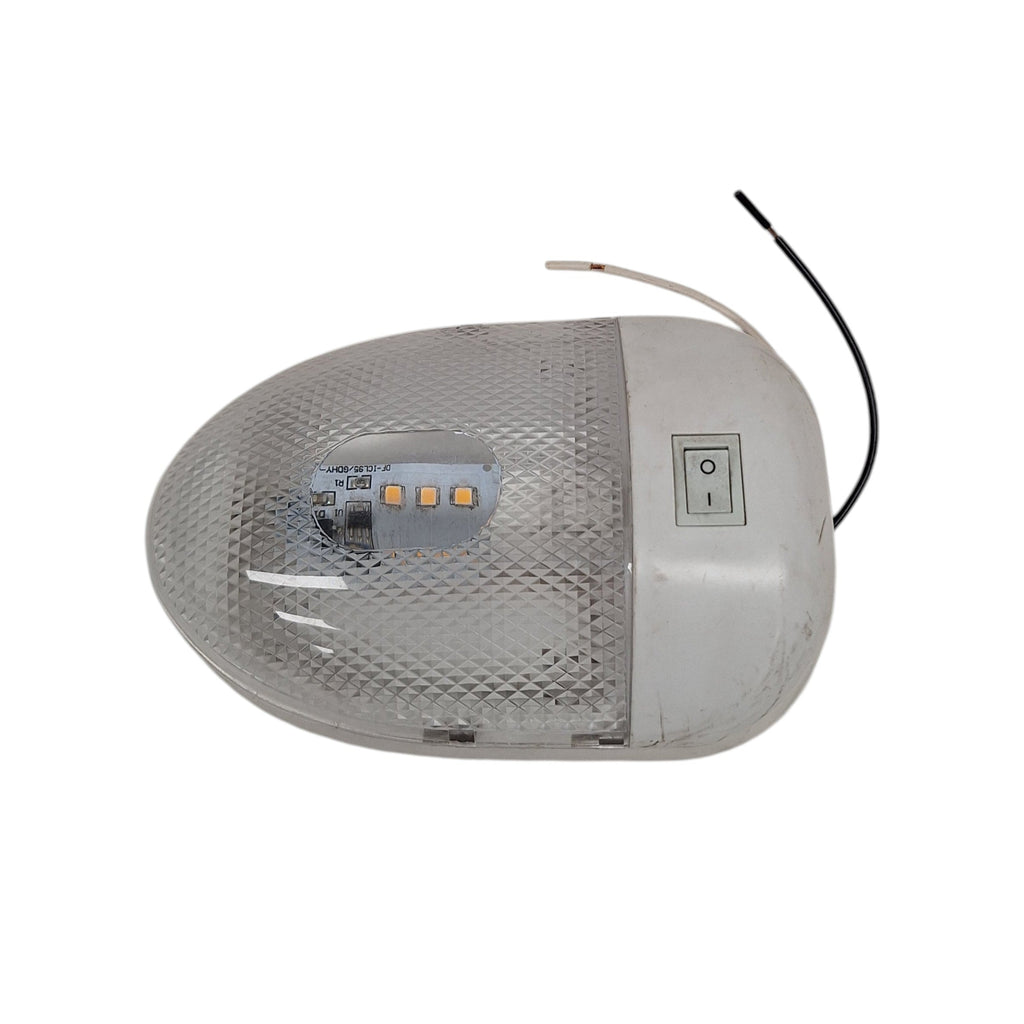 LED Euro Trailer Interior Dome Light w/ Switch - 180 Lumens (D-95)