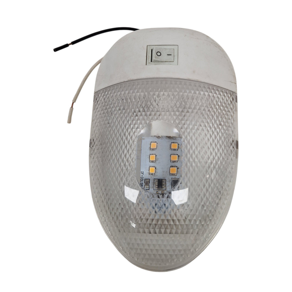 LED Euro Trailer Interior Dome Light w/ Switch - 180 Lumens (D-95)
