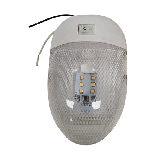 LED Euro Trailer Interior Dome Light w/ Switch - 180 Lumens (D-95)