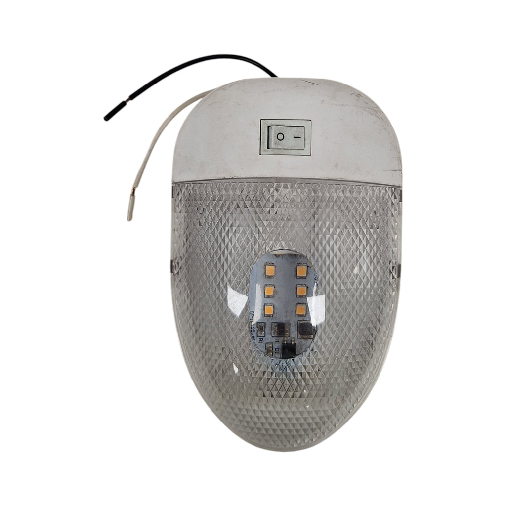 LED Euro Trailer Interior Dome Light w/ Switch - 180 Lumens (D-95)