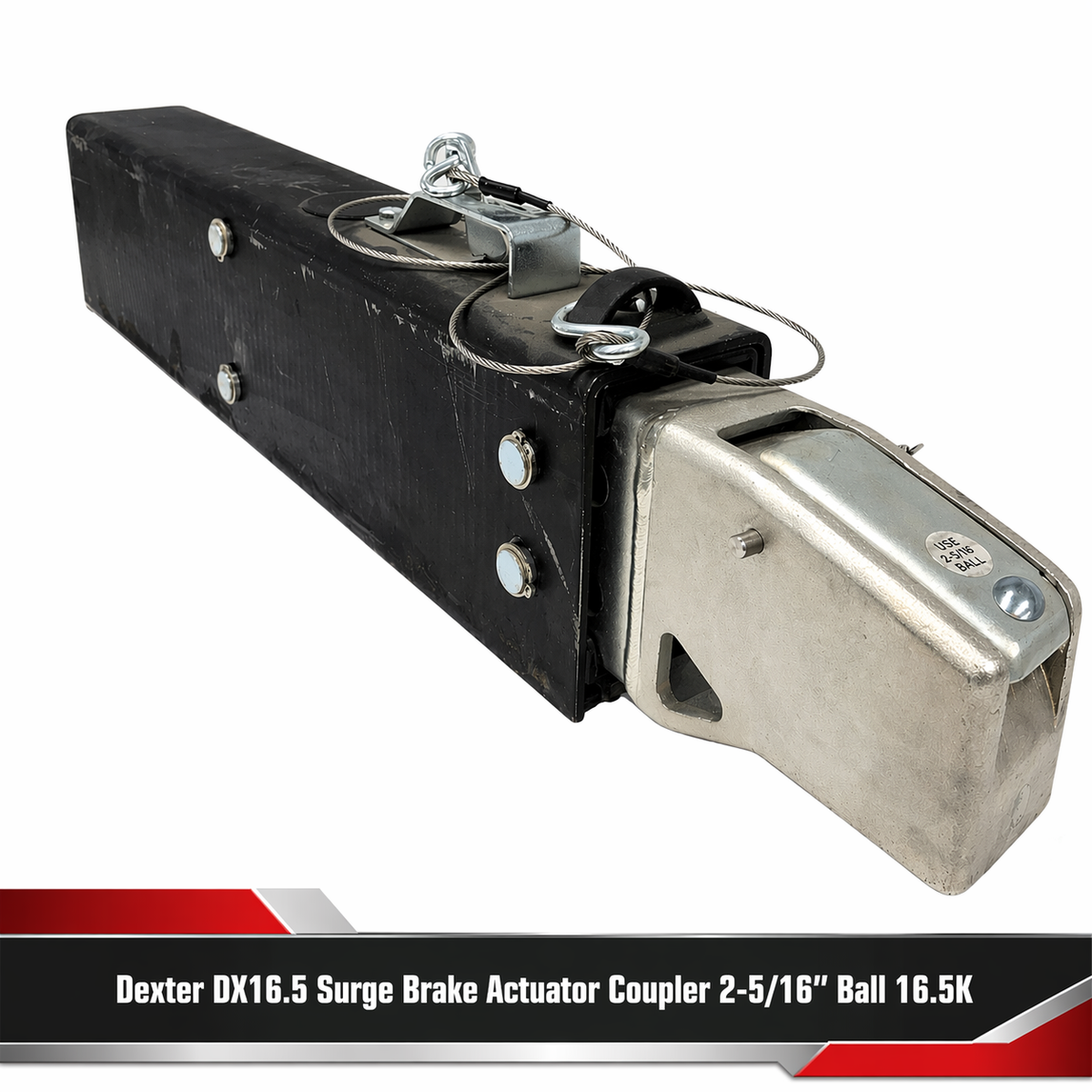 Dexter DX16.5 Surge Brake Actuator Coupler 2-5/16" Ball 16.5K Weld-On Drop Disc Primed (D099-160-32)