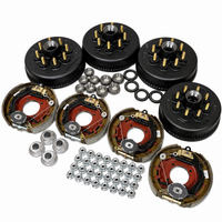 D80N Narrow 4-Wheel Brake & Hub Drum Kit 8-393 5/8" Studs 12-1/4" x 2-1/2" Self-Adjusting (D80N-4W-8393-1208HB-PACKX2)