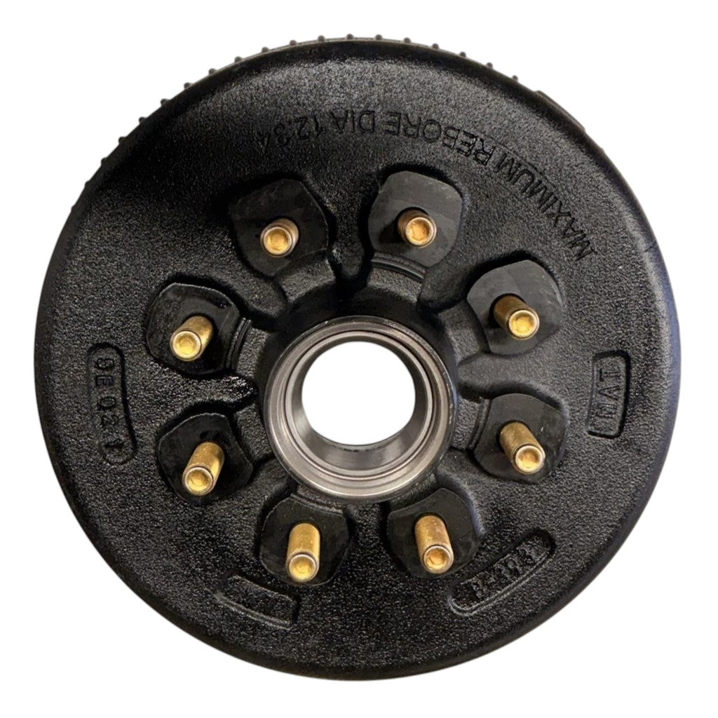 D80N Narrow 4-Wheel Brake & Hub Drum Kit 8-393 5/8" Studs 12-1/4" x 2-1/2" Self-Adjusting (D80N-4W-8393-1208HB-PACKX2)
