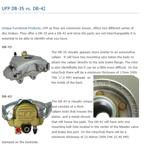 Vented 10" Trailer 4200# Hub Rotor Disc Brake 5 x 4.5 UFP DB35 Straight Spindle 008-442-05 (42082U)